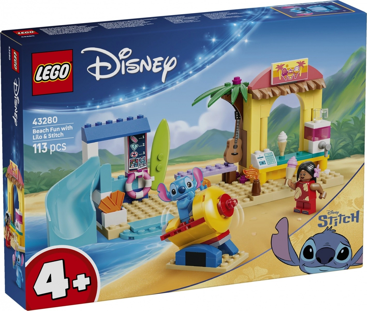 LEGO® Disney Classic 43280 Lilo a Stitch a zábava na pláži
