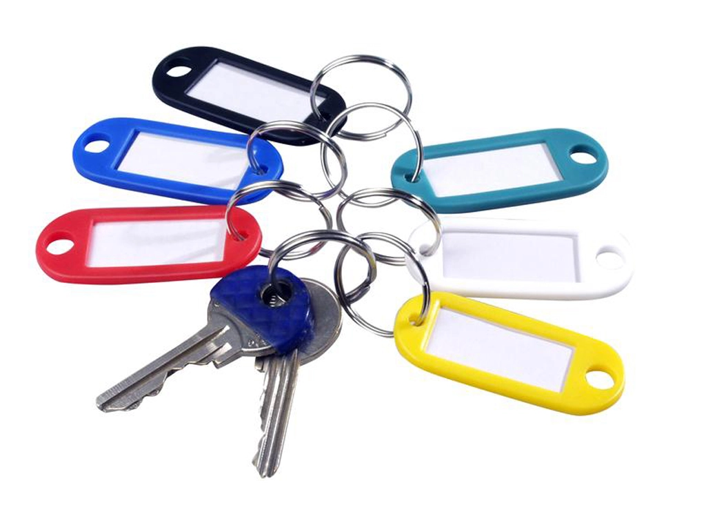 E-shop Prívesok na kľúče Rozlišovač kľúčov s popisom 6 ks 6,5 x 2,3 cm mix variantov či farieb