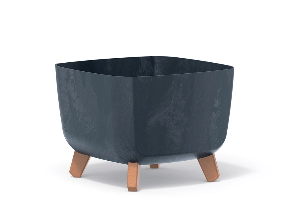 Prosperplast Kvetináč GRACIA SQUARE BETON EFFECT DGQL300E 29cm antracit
