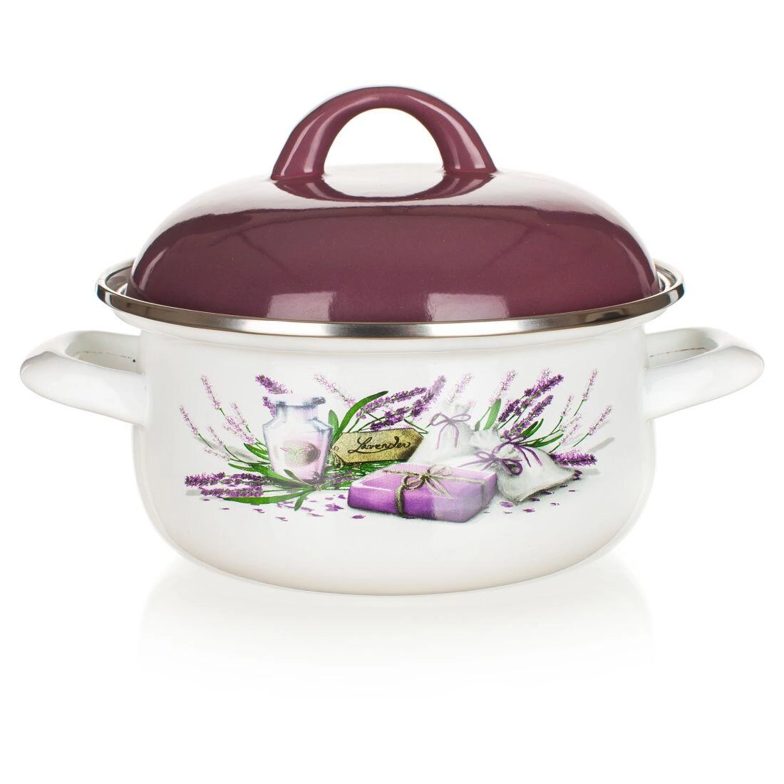 Banquet 18 cm smaltovaný kastrol LAVENDER