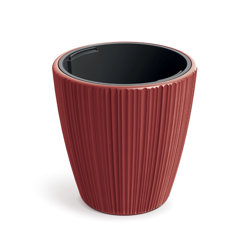E-shop Prosperplast Plastový květináč OROS MIDDLE retro červený, 34,9 cm