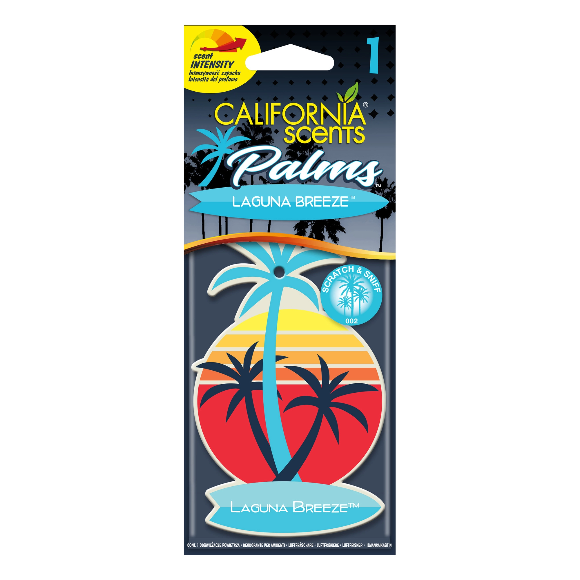 E-shop Závesná vôňa do auta CALIFORNIA SCENTS Laguna Breeze – palmy