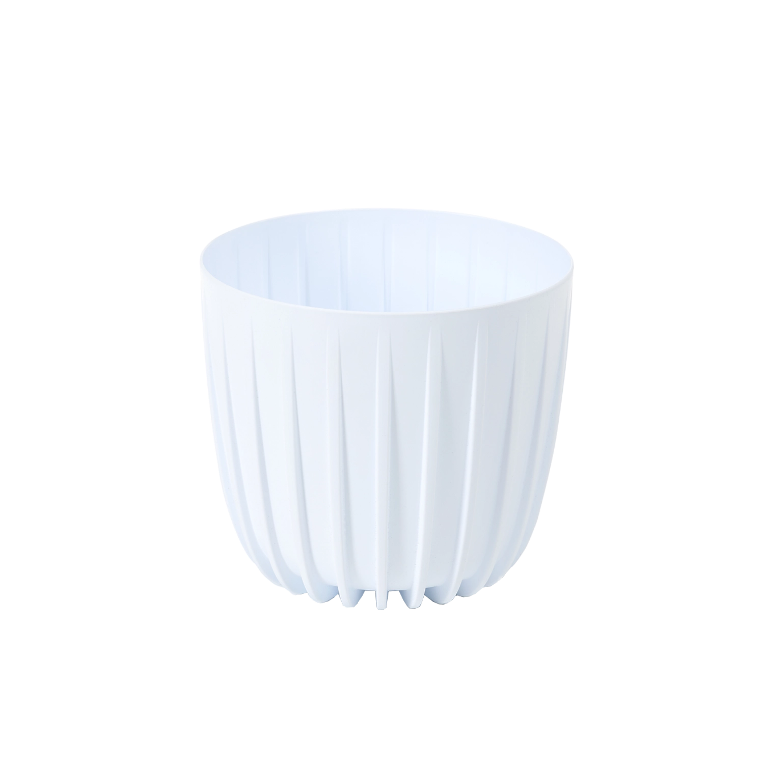 Nízky kvetináč Mira 160 biely