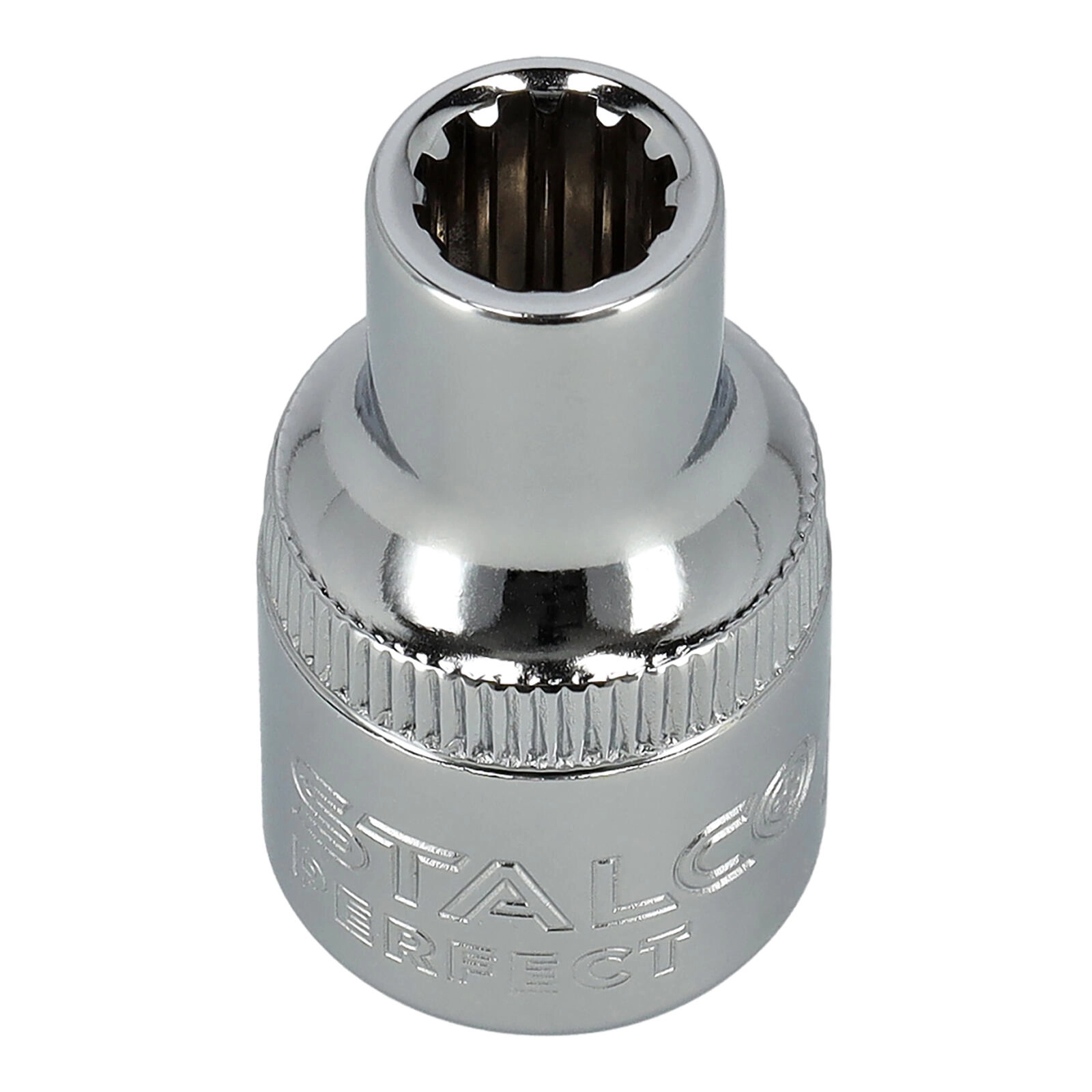 E-shop Stalco nástrčná hlavica spline 1/2" 14 mm, 12-hranná, CrV