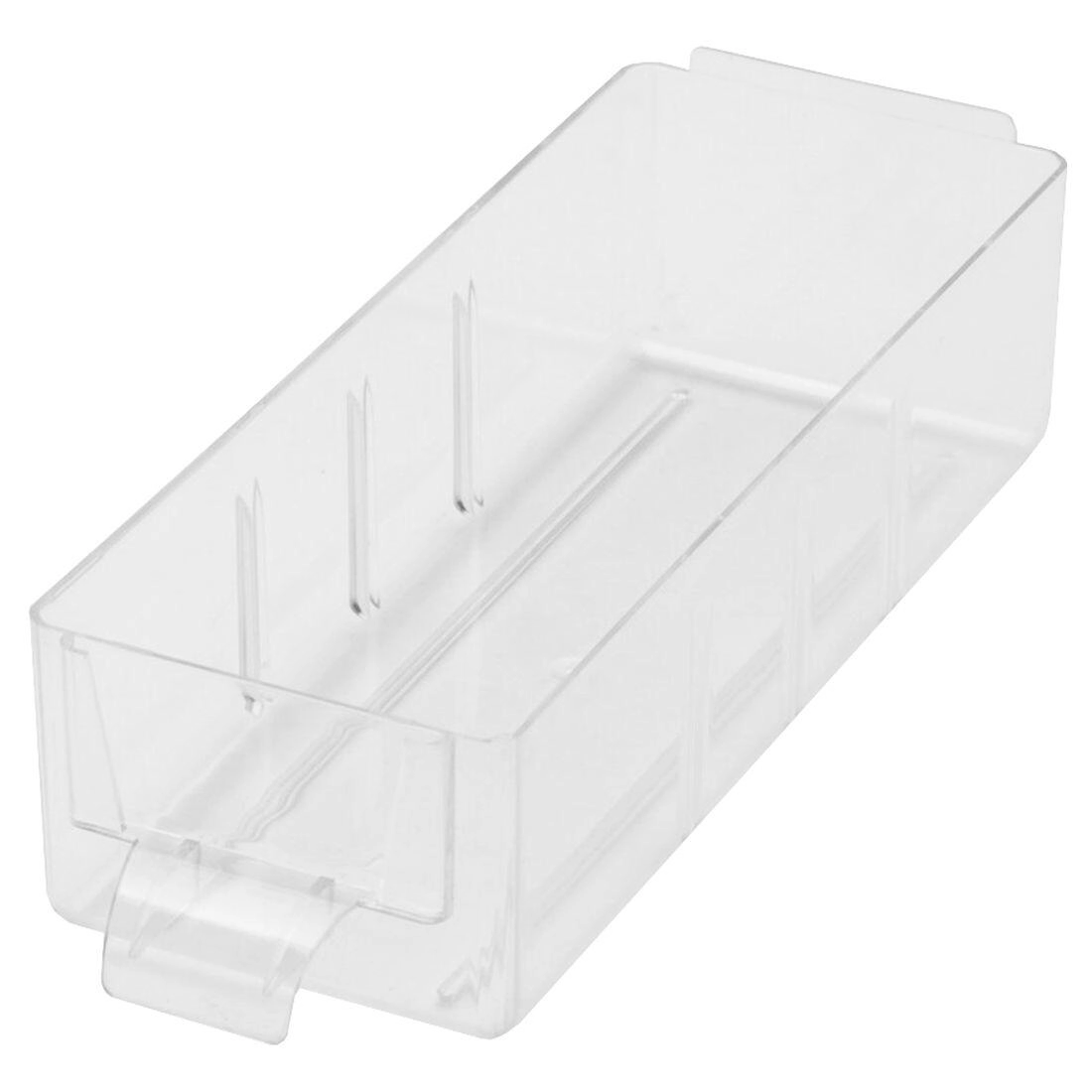 E-shop Malá plastová krabička S s priečkami 13,8 × 5,2 × 3,5 cm