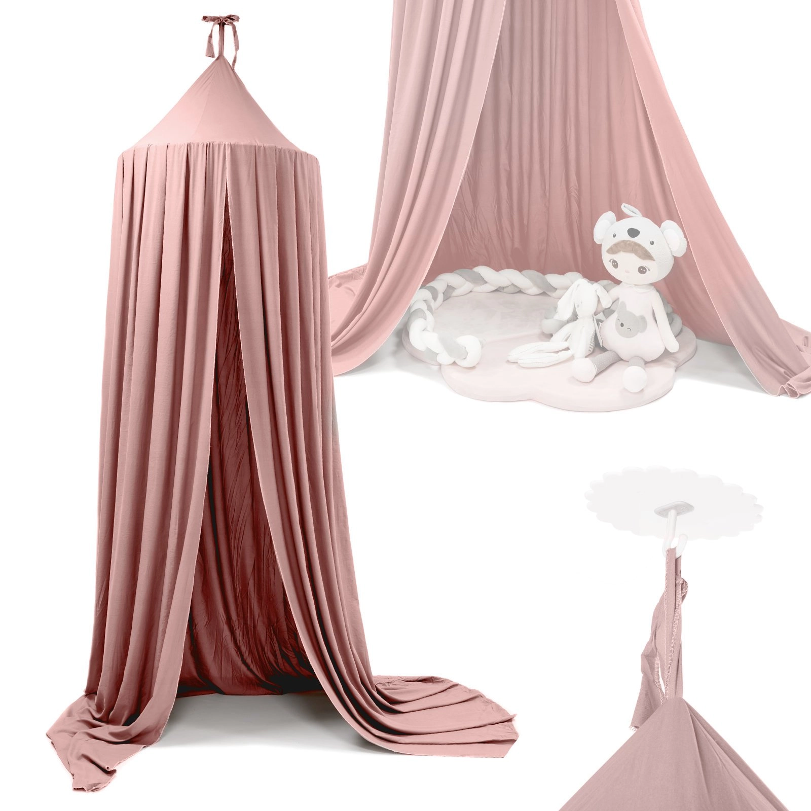 E-shop KIK KX6104 Baldachýn stan teepee ružový