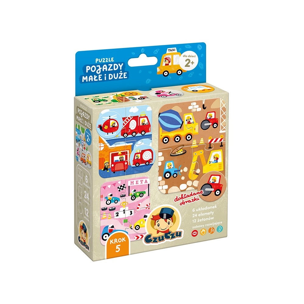 E-shop Puzzle vozidlá malé aj veľké – hra a puzzle v jednom