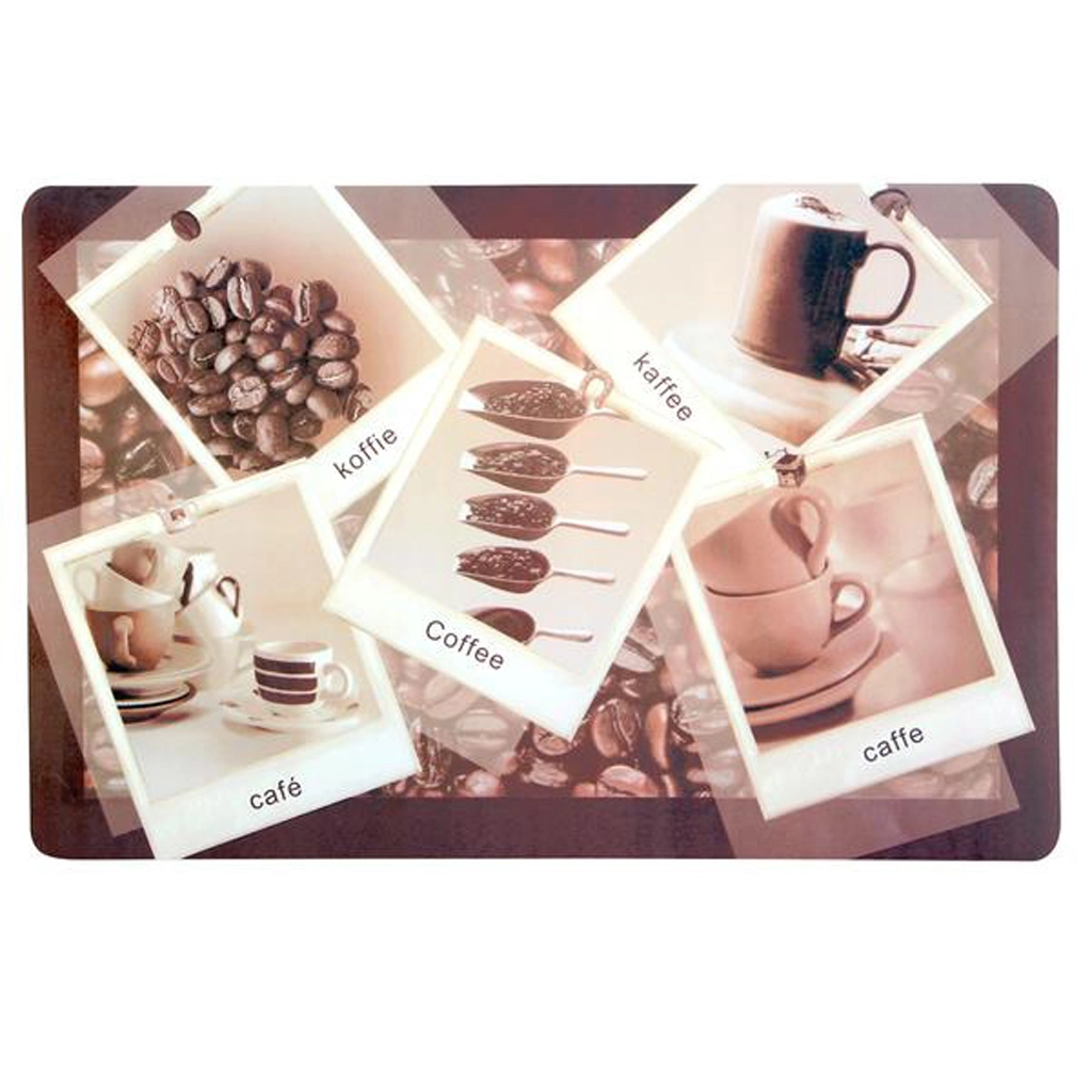 Plastové prestieranie TORO s motívom kávy 28 × 43 cm, mix motívov