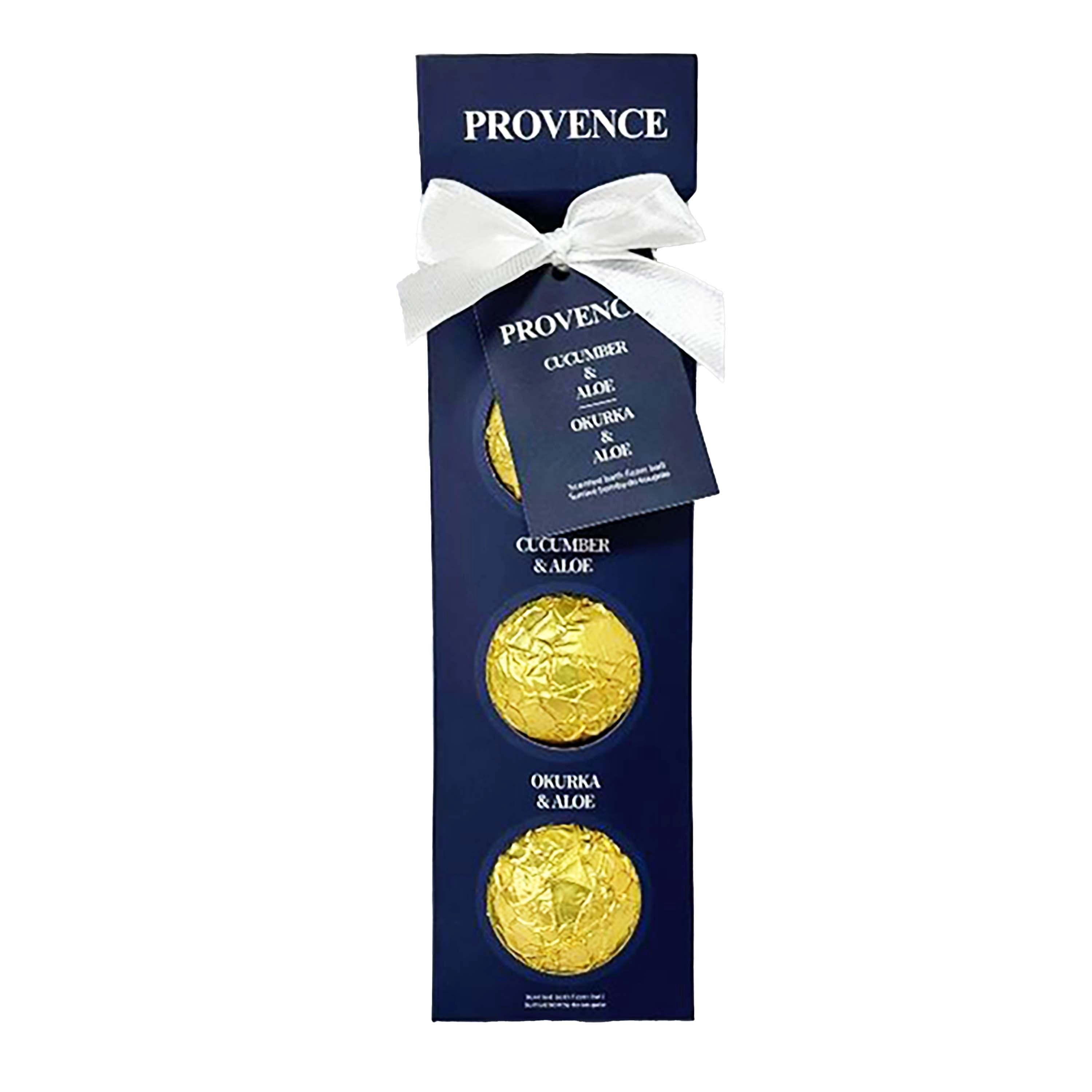 E-shop Provence Šumivá bomba do kúpeľa uhorka, aloe 3 x 90 g
