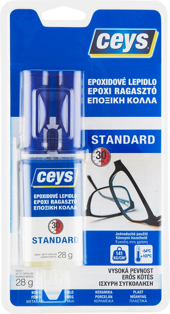 Ceys Epoxi Standard rýchlo tvrdnúce dvojzložkové lepidlo, 24 ml