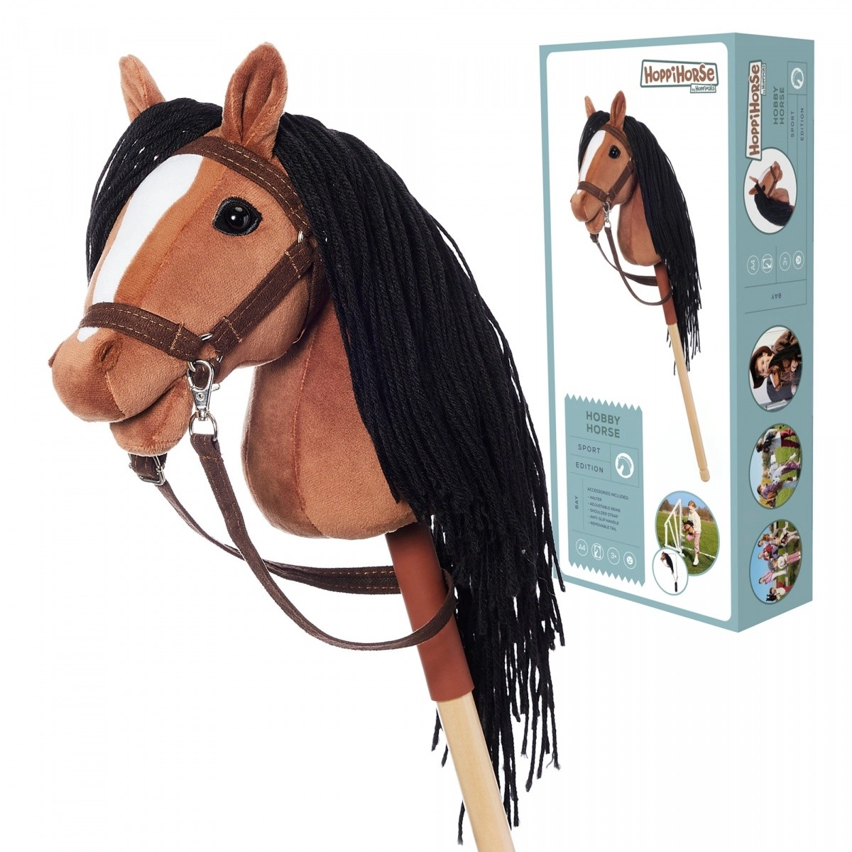 E-shop Hobby Horse HOPPIHORSE A4 hnedá hlava