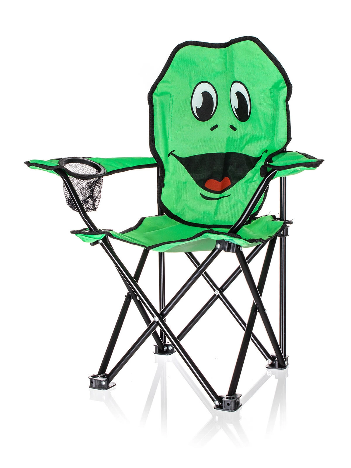E-shop Skladacie detské kreslo Frog so žabím motívom, nosnosť 35 kg