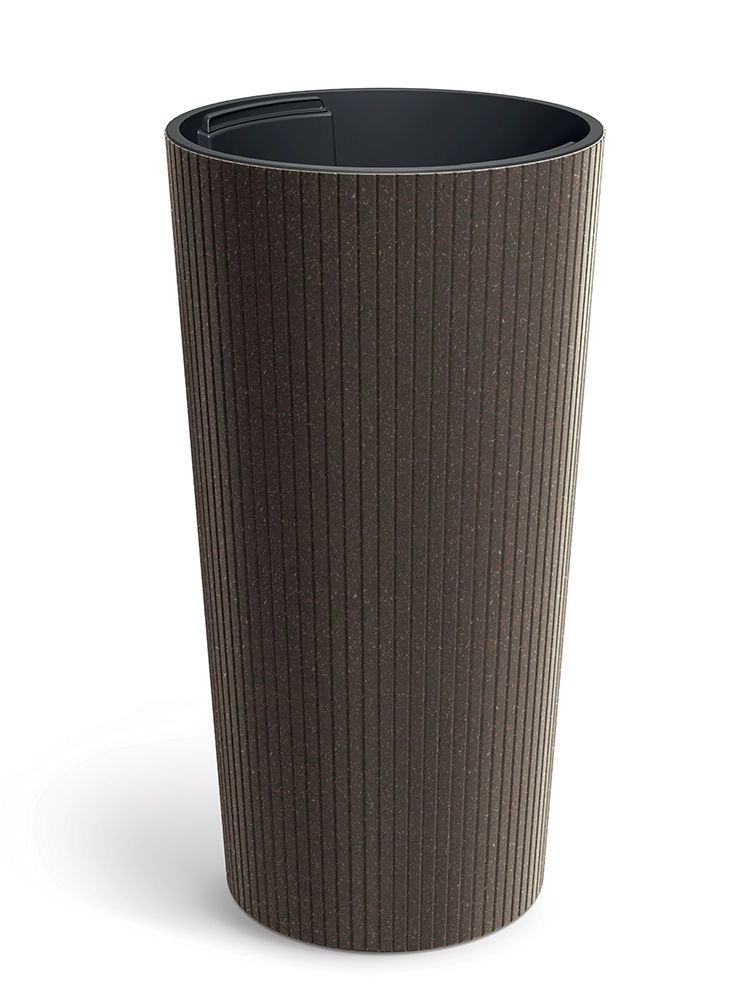 E-shop Prosperplast Kvetináč Lamie Slim Eco Wood kávový, 30 cm