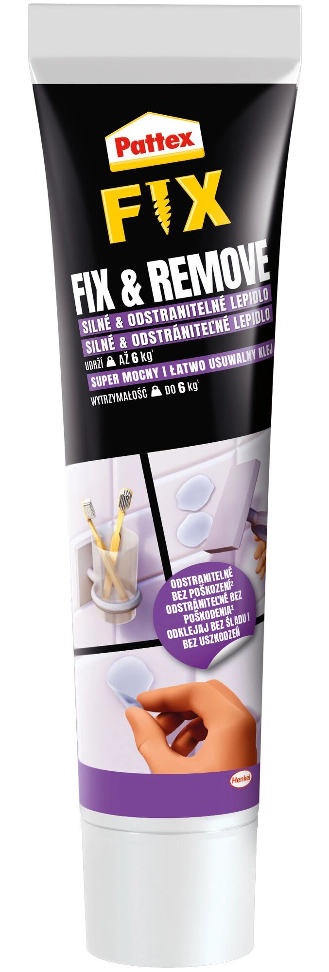 E-shop Pattex Fix & Remove Odstrániteľné montážne lepidlo 44 g