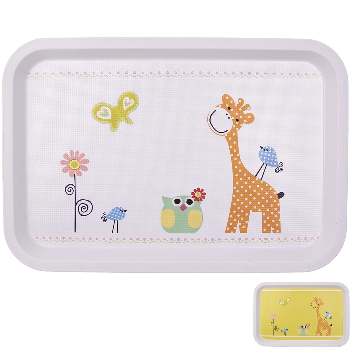 E-shop Orion Plastová servírovacia tácka Žirafa 30,5x21 cm