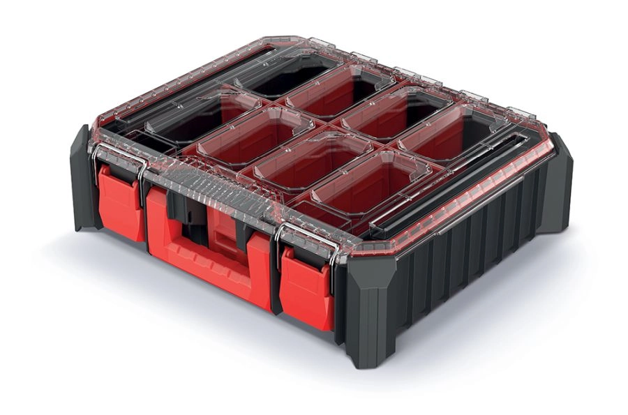 E-shop Organizér na náradie s vyberateľnými boxmi 44,5 × 36,8 × 12,6 cm – čierny