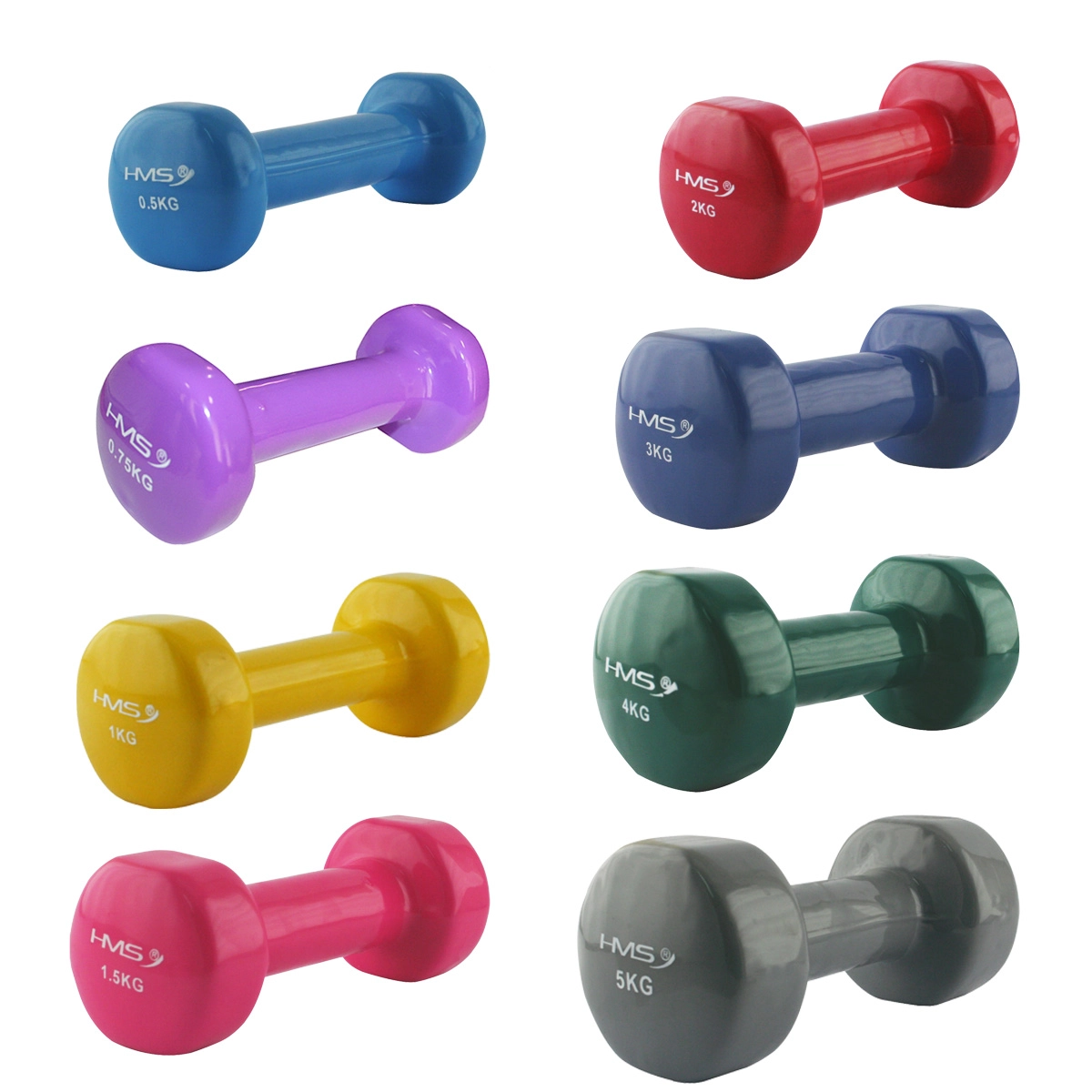 E-shop HMS Liatinová činka pokrytá vinylom 5 kg