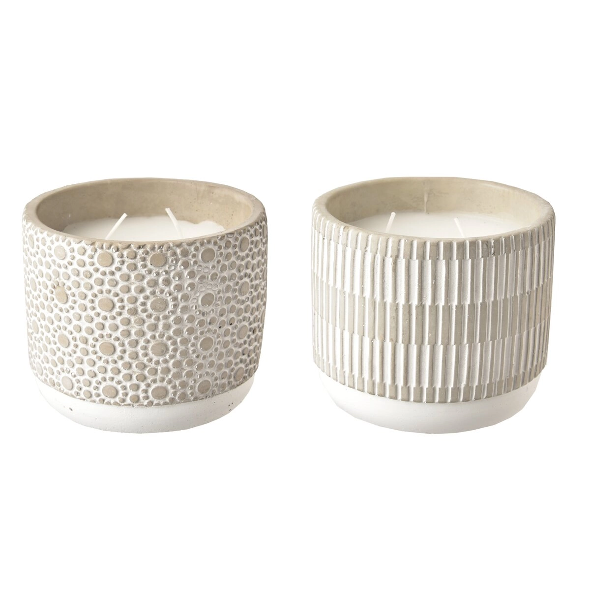 E-shop Vonkajšia vonná sviečka v cemente s citronelou 12 × 12 × 12 cm