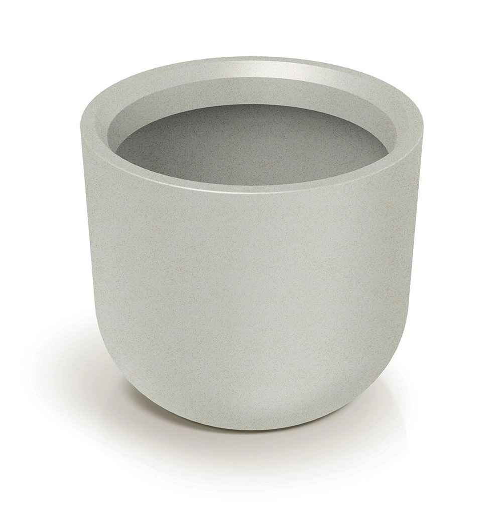 E-shop Prosperplast Plastový květináč MOLTAS ROUND HIGH pískový, 40 cm