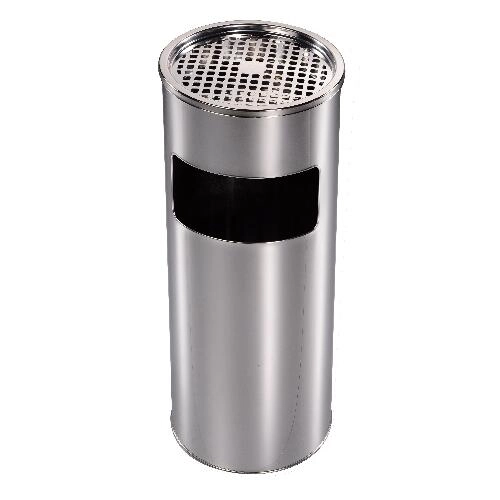 Odpadkový kôš s popolníkom, pozinkovaný, 59 × 24 cm