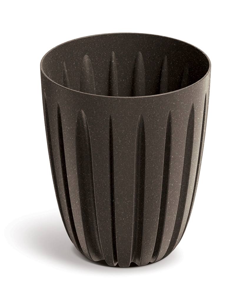 E-shop Kvetináč Wario Eco Wood káva s dekorom dreva