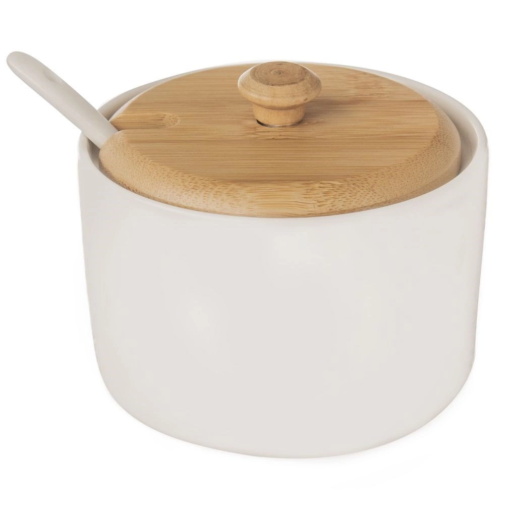 Porcelánová cukornička s lyžičkou WHITELINE 240 ml