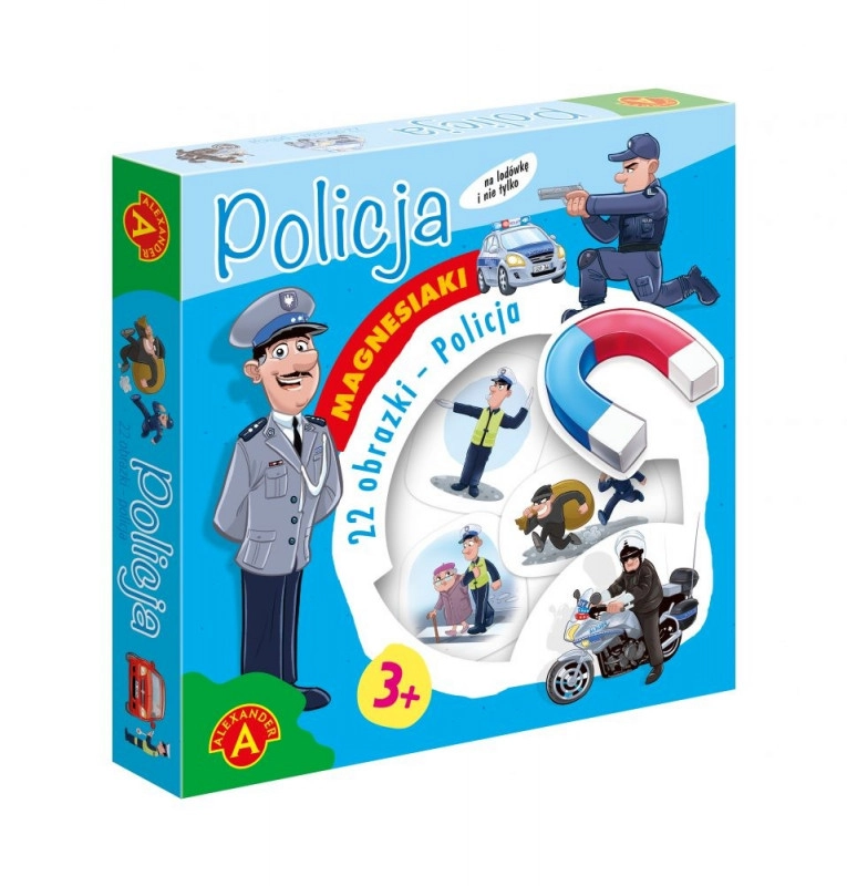E-shop Magnetická sada Polícia ALEXANDER – vzdelávacie obrázky pre deti