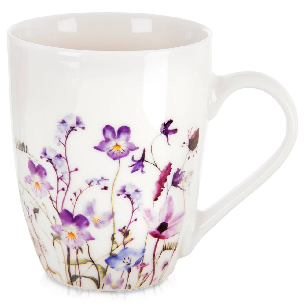 Porcelánový hrnček s kvetmi LOUKA 360 ml