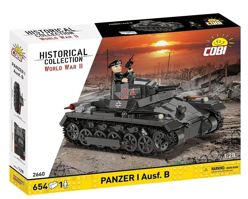 E-shop Cobi 2660 II WW Panzer I Ausf B, 1:28, 654 k, 1 f