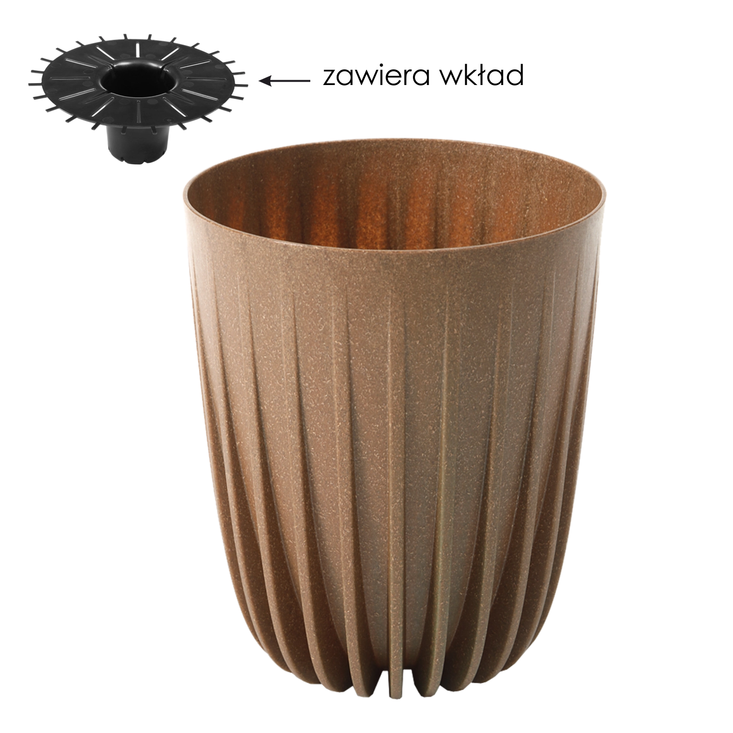 Lamela Kvetináč Mira ECO wood 250mm drevo