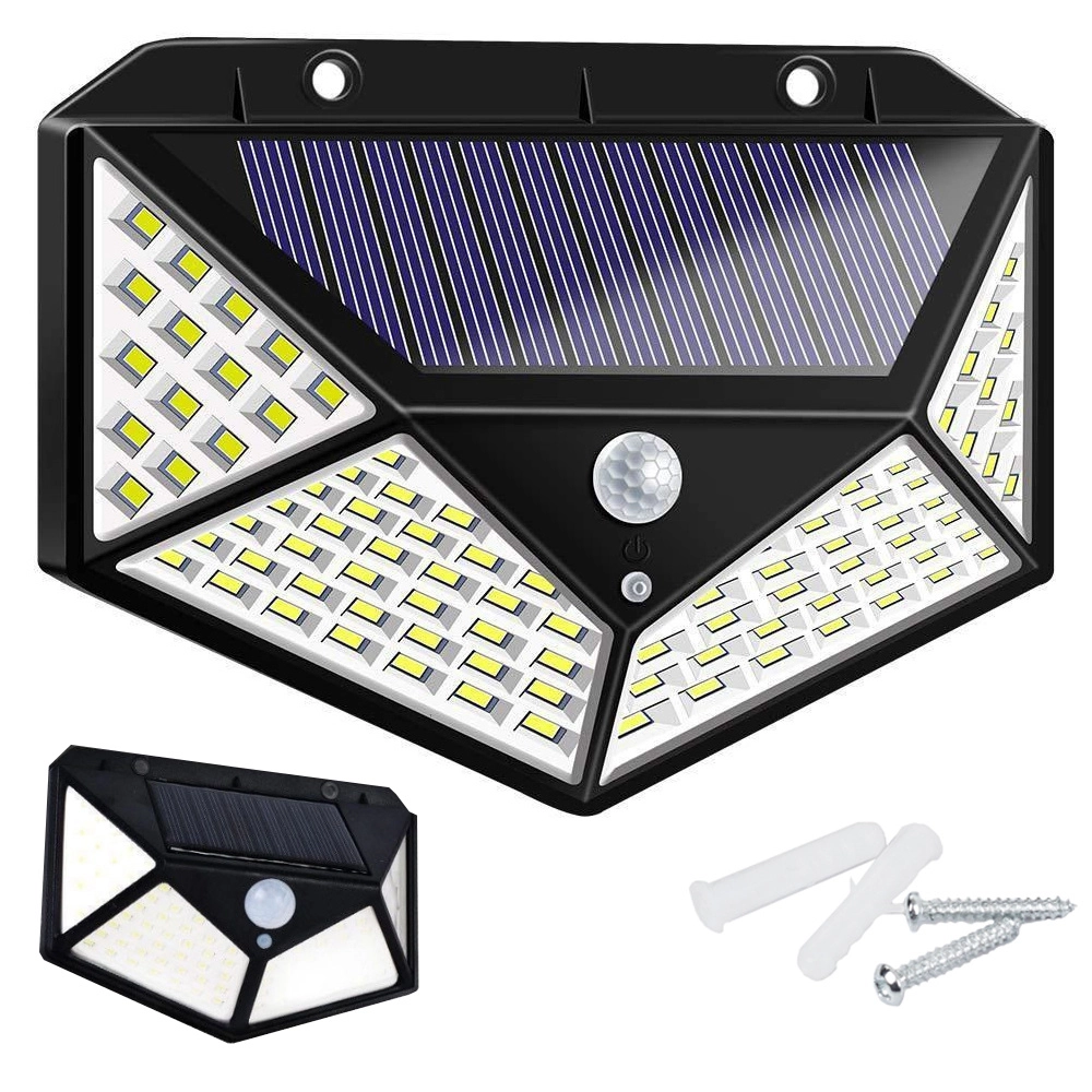 Solárna lampa s 100 LED a senzorom pohybu a súmraku