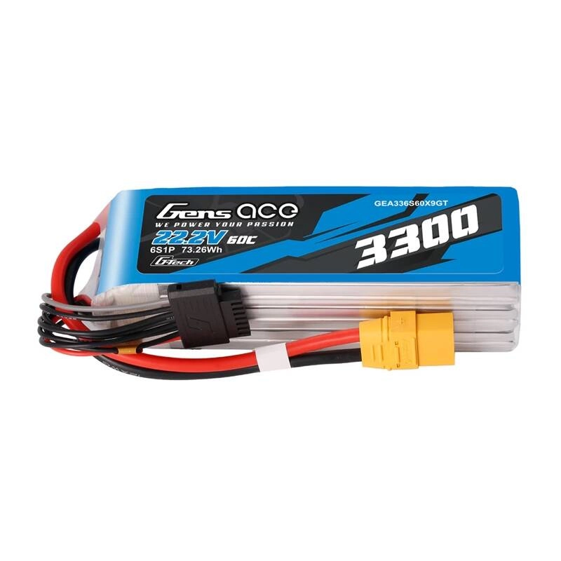 E-shop Lipo batéria Gens Ace G-Tech 3300mAh 22,2V 60C 6S1P s konektorom XT90