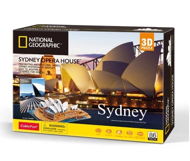 E-shop 3D puzzle NATIONAL GEOGRAPHIC Sydney, 86 dielikov