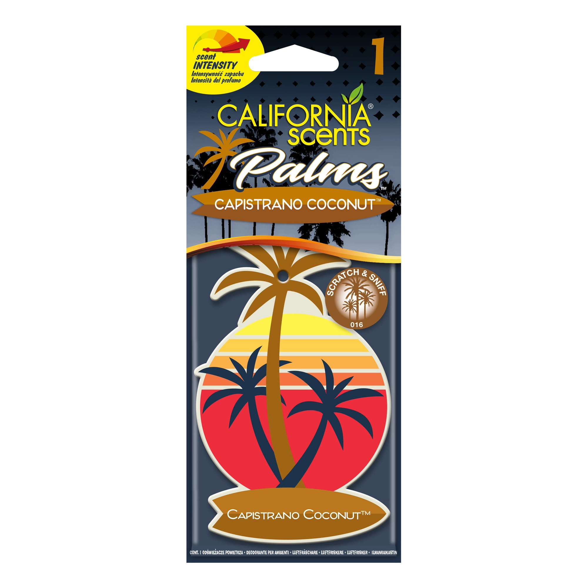 E-shop Závesná vôňa do auta California Scents Palm Capistrano Coconut