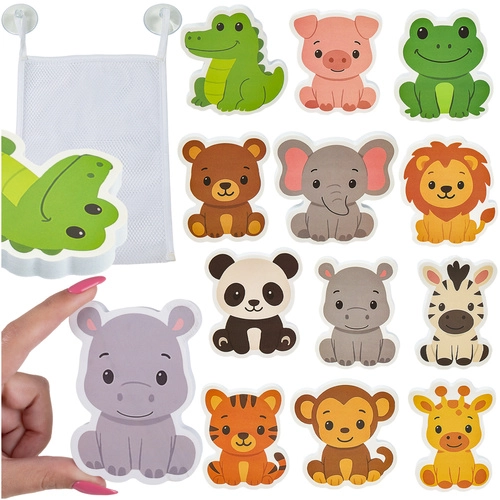 E-shop Kruzzel 26600 Pěnová zvířátka do koupele 12 ks 5900779960046
