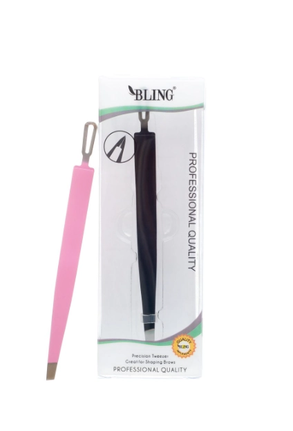 E-shop Profesionálna pinzeta na obočie BLING – čierna