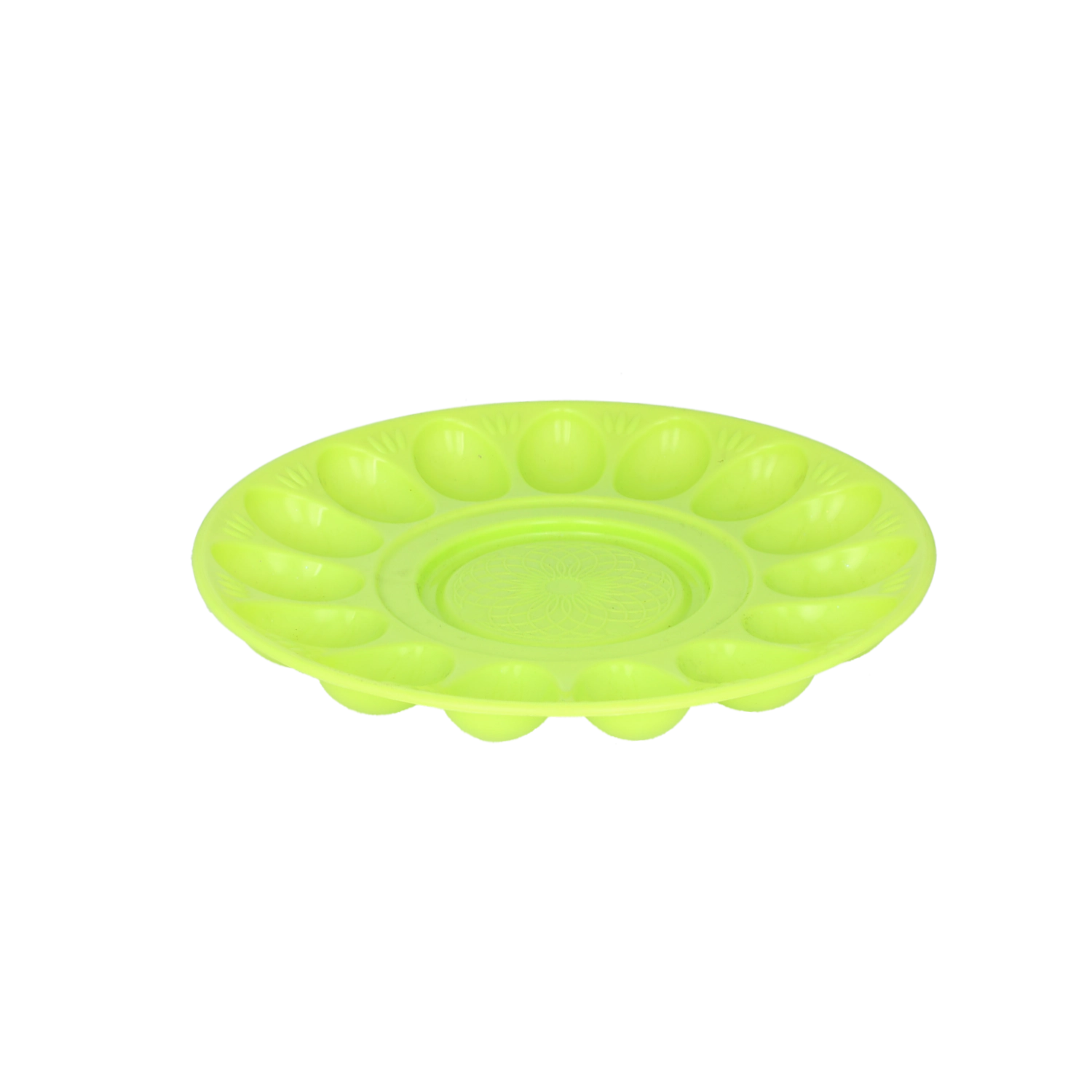 Plastový tanier na vajcia 30 cm s miskou uprostred