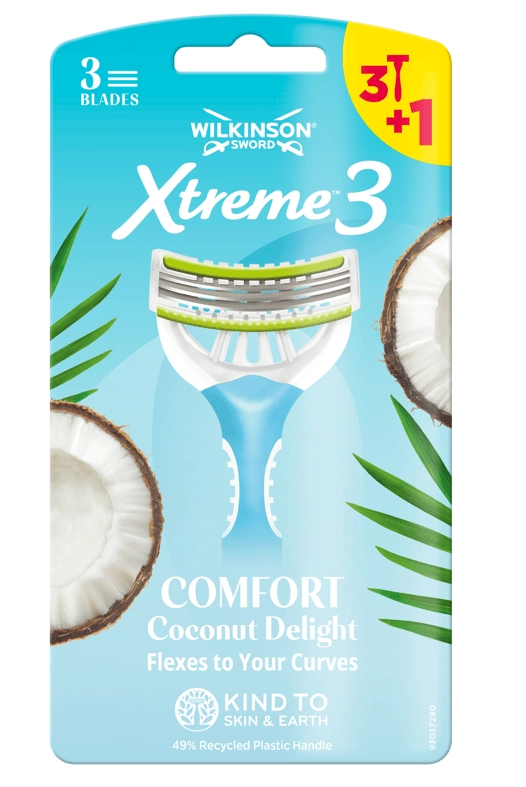 E-shop Wilkinson Sword Xtreme 3 Comfort Coconut Delight 4 ks