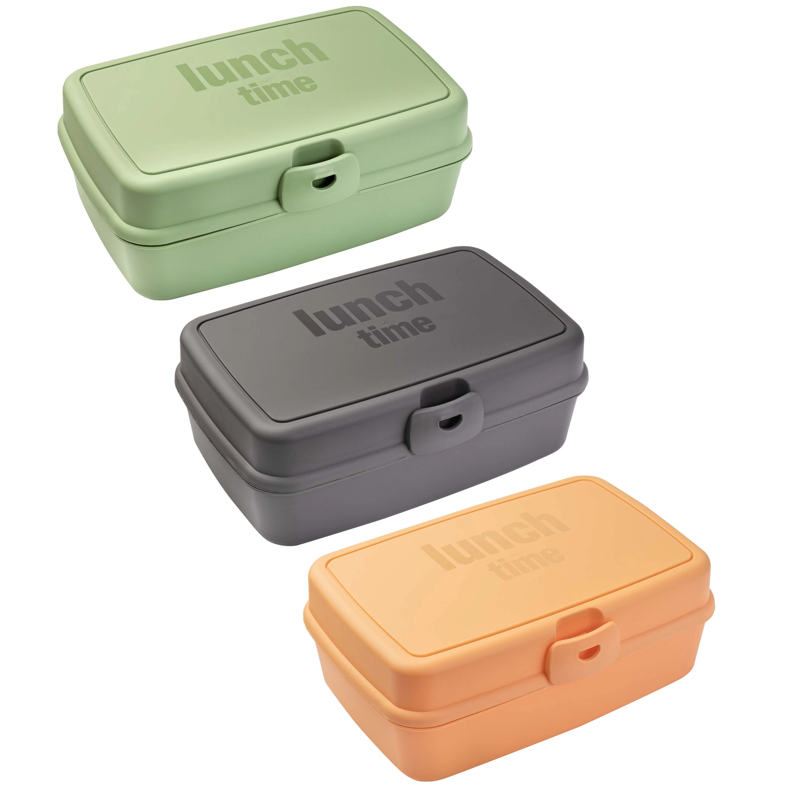 E-shop Plastový desiatový box 2,15 l – mix farieb