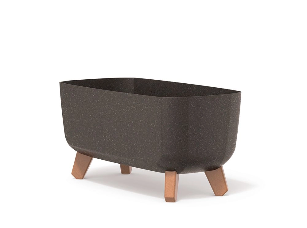 E-shop PROSPERPLAST Kvetináč GRACIA CASE ECO WOOD kávový 39cm
