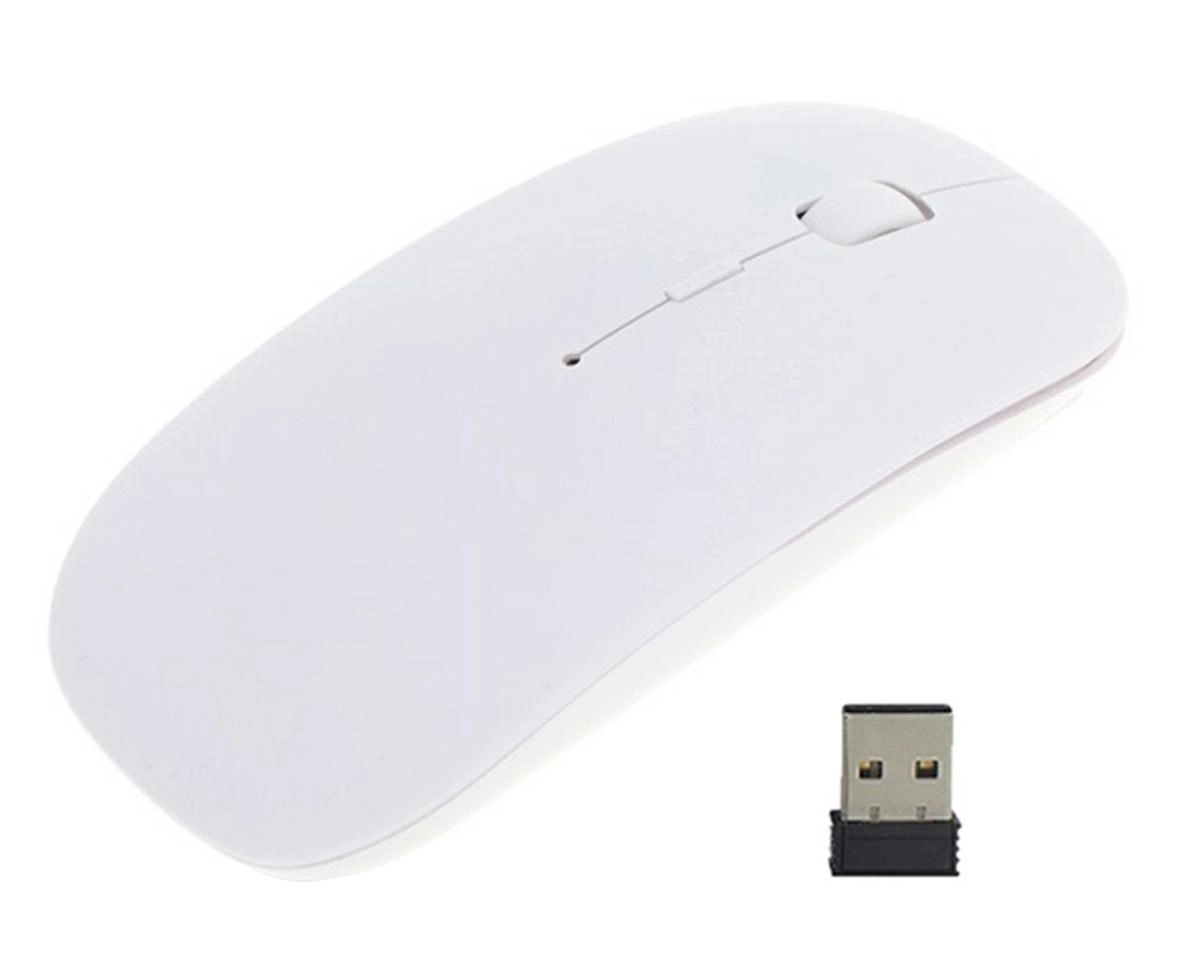 Bezdrôtová optická myš slim biela