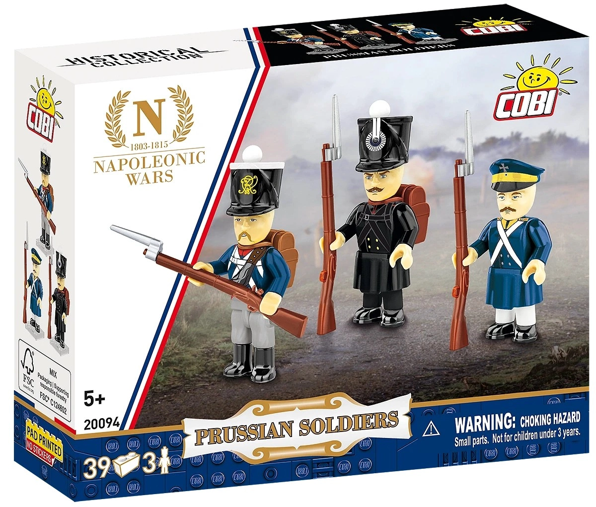 E-shop Cobi 20094 Pruští vojáci 3 figurky s doplňky