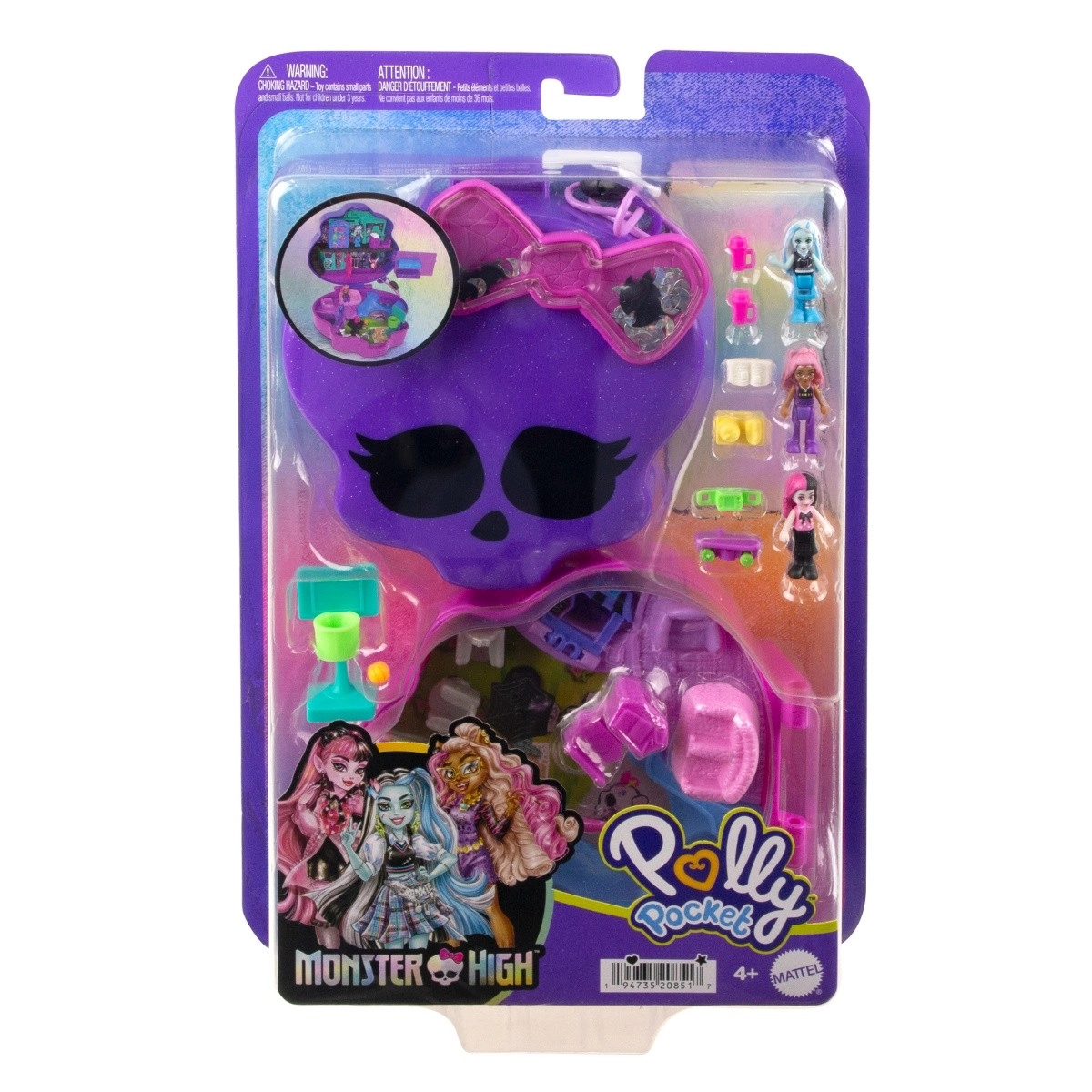 Kompaktná sada Polly Pocket a Monster High