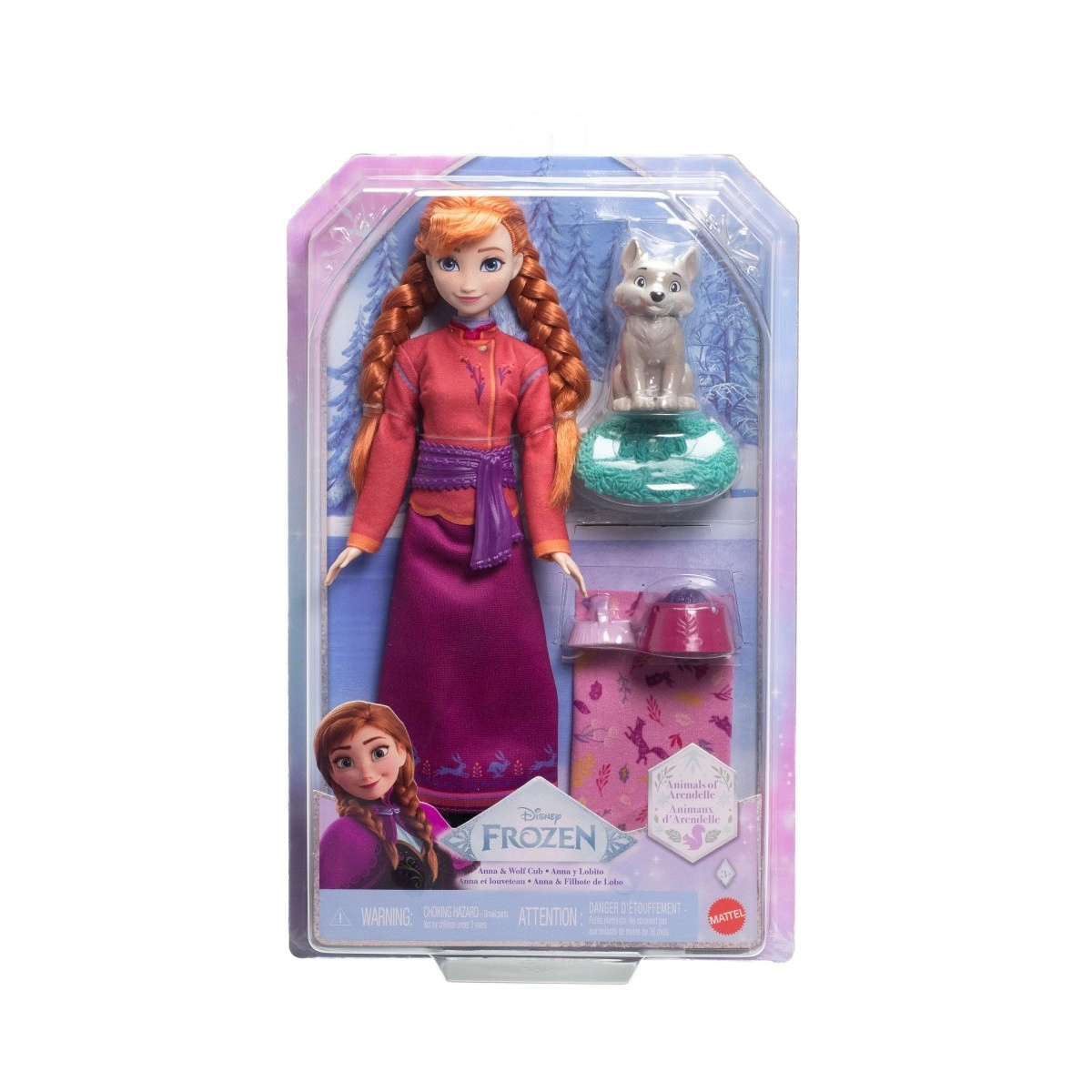 E-shop Bábika DISNEY FROZEN Anna s vlčiakom a doplnkami