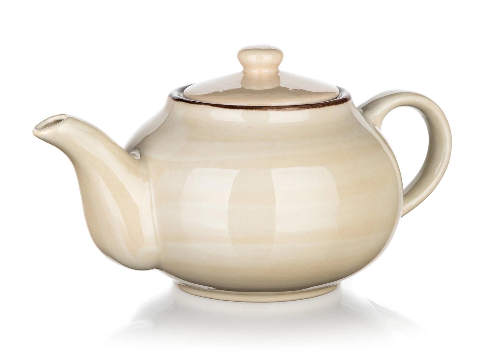 Keramická kanvica na čaj 0,9 l krémová PALAS