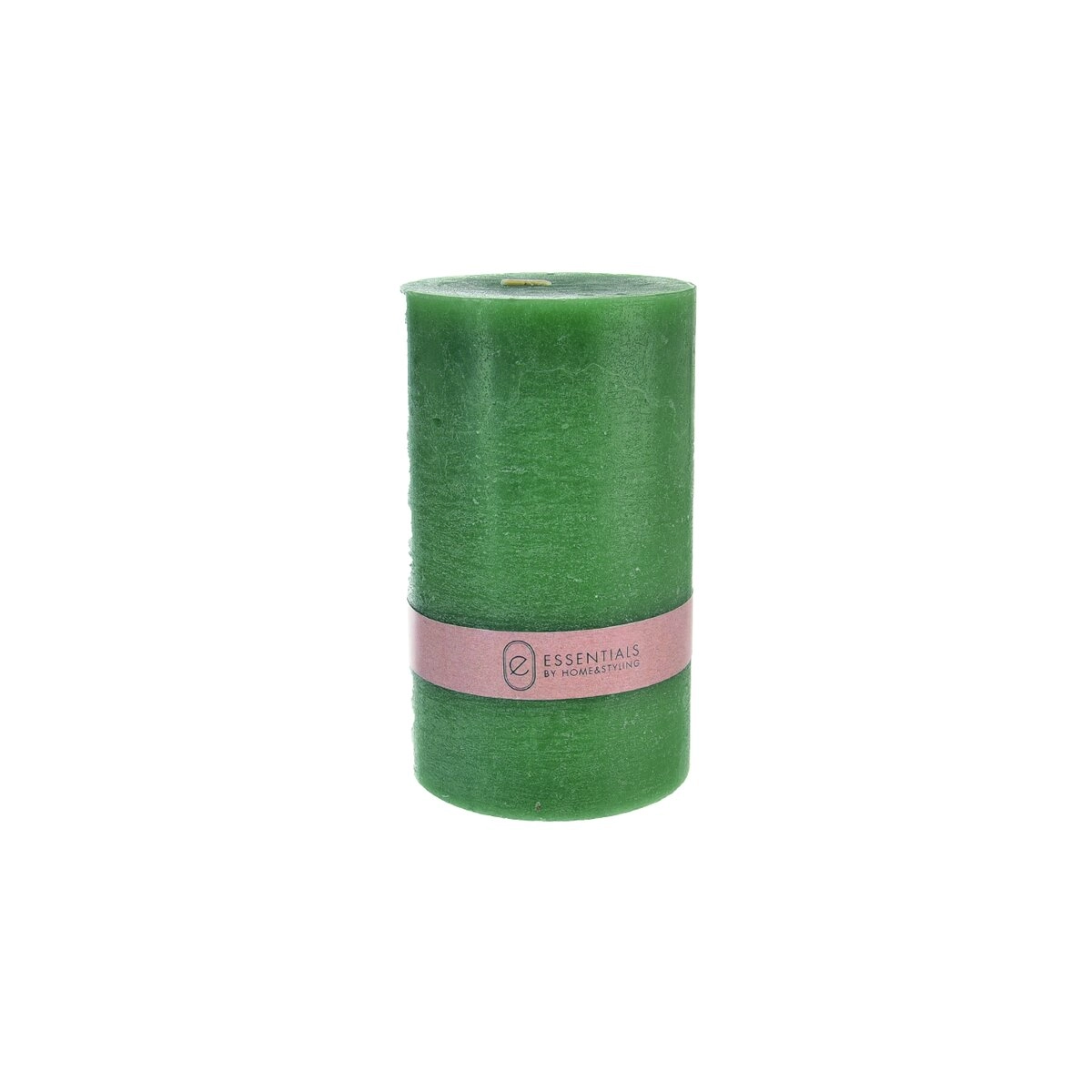 E-shop Zelená dekoratívna hranatá sviečka 9 × 9 × 15 cm (520 g)