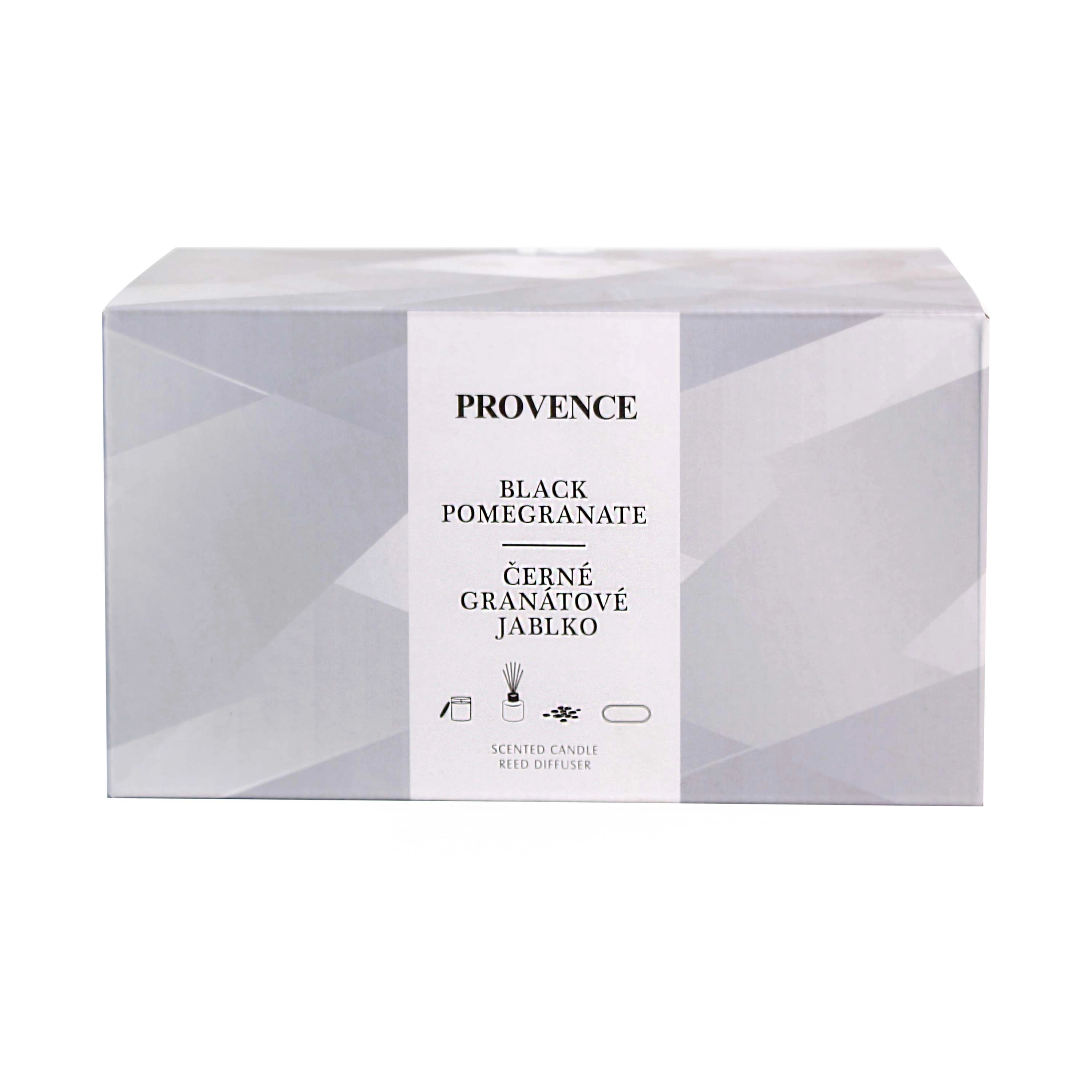 E-shop Darčeková sada PROVENCE Black Pomegranate – sviečka a difuzér