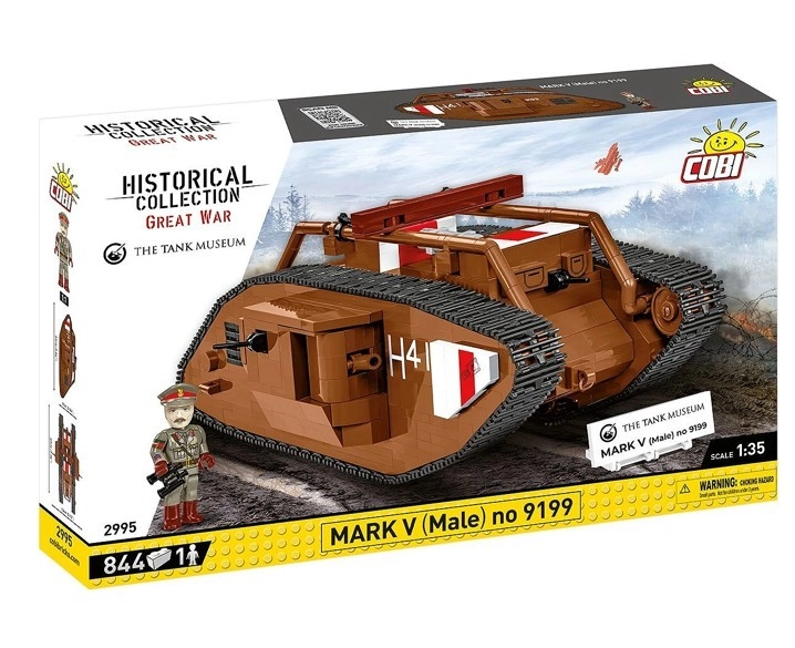 E-shop COBI 2995 Great War Britský ťažký tank MARK V (Male) no.: 9199 1:35