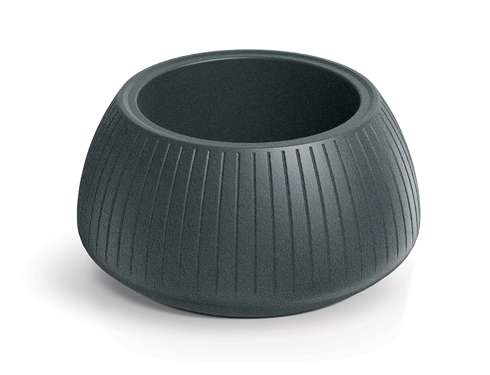 E-shop Prosperplast Kvetináč Coros Bowl grafitový, 40 cm