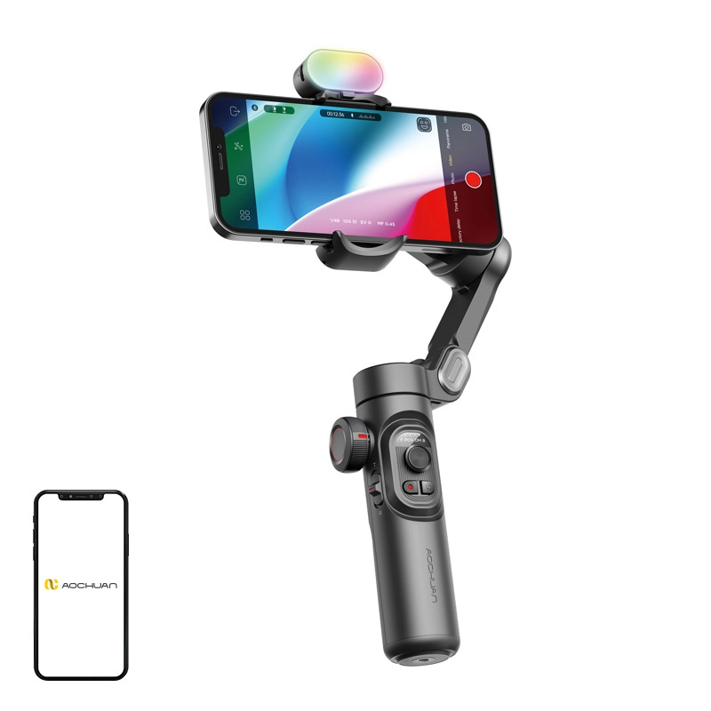 E-shop AOCHUAN Stabilizátor XE s RGB osvětlením (černý)